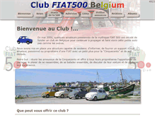 Tablet Screenshot of club500-belgium.net